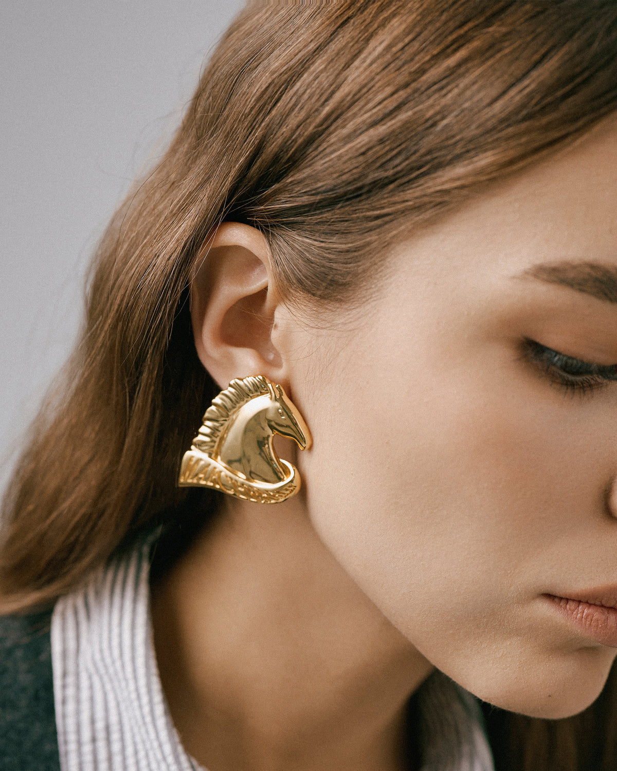 MARCH&RALLY THE COLLECTOR'S EDITION HORSE EARRINGS RUN WITH FORTUNE