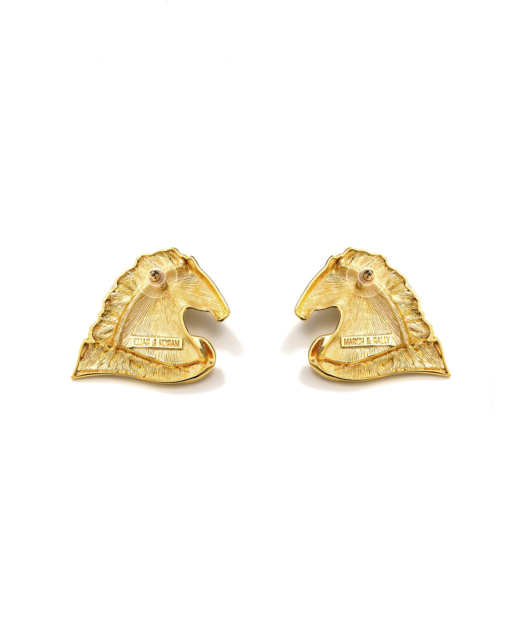 MARCH&RALLY THE COLLECTOR'S EDITION HORSE EARRINGS RUN WITH FORTUNE
