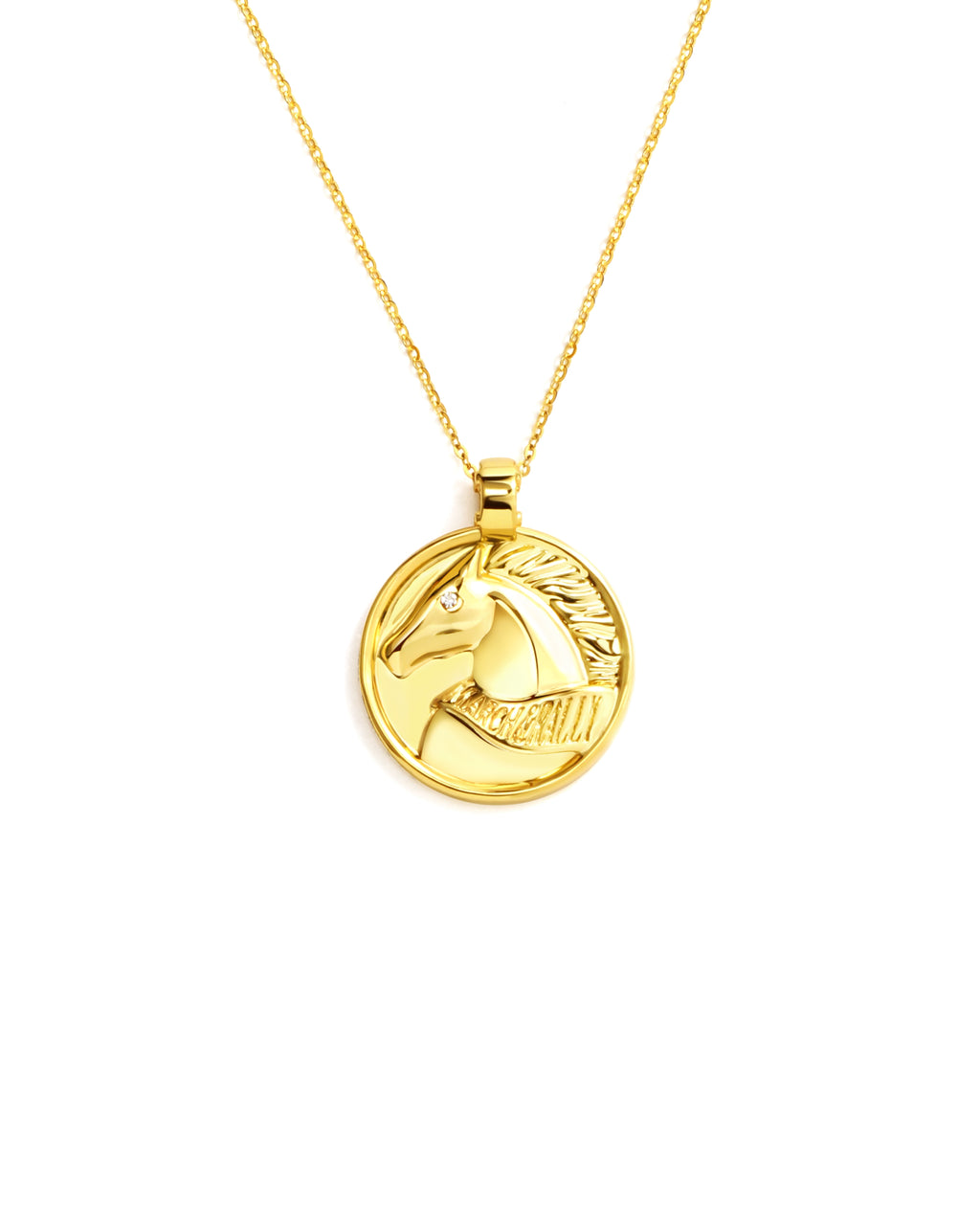 MARCH&RALLY THE LUCKY COIN NECKLACE RIDE WITH LUCK