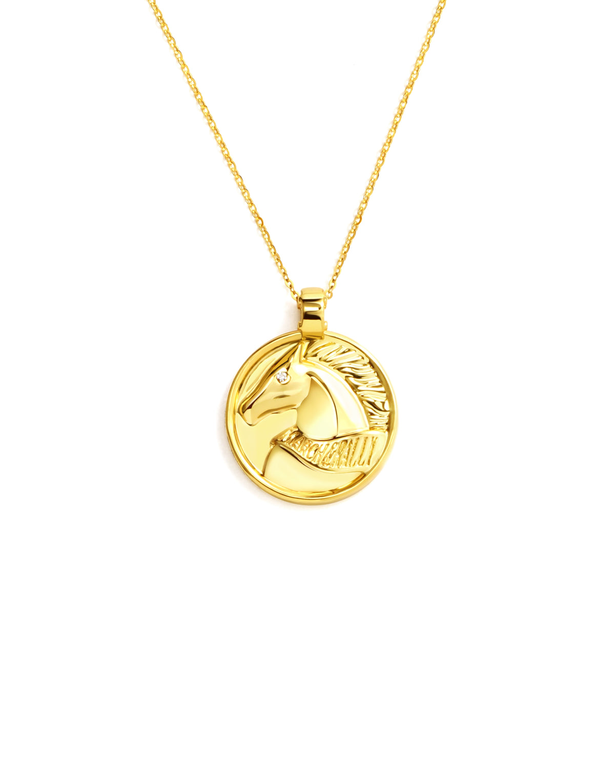 MARCH&RALLY THE LUCKY COIN NECKLACE RIDE WITH LUCK