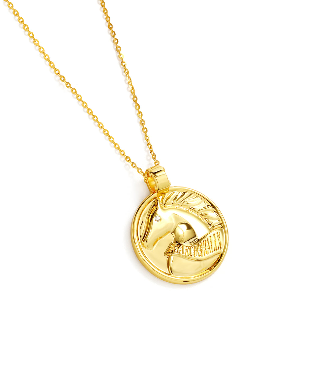 MARCH&RALLY THE LUCKY COIN NECKLACE RIDE WITH LUCK