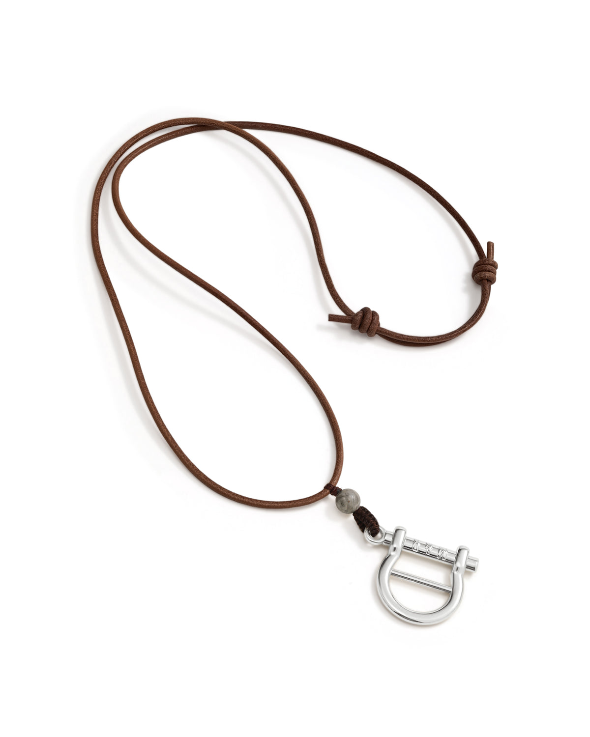 MARCH&RALLY THE HORSESHOE BUCKLE LONG ADJUSTABLE NECKLACE GLINT LOCK