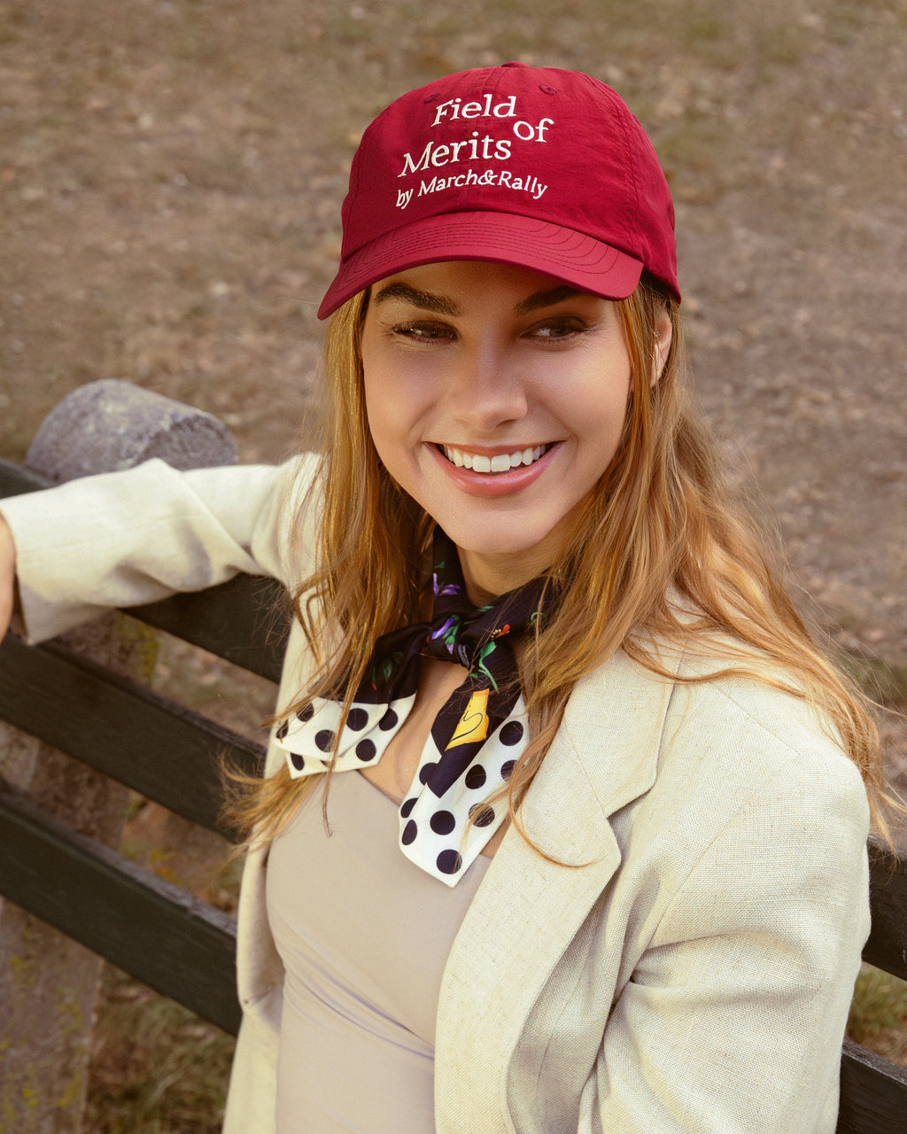 MARCH&RALLY THE STREETWEAR NYLON CAP FIELD OF MERITS