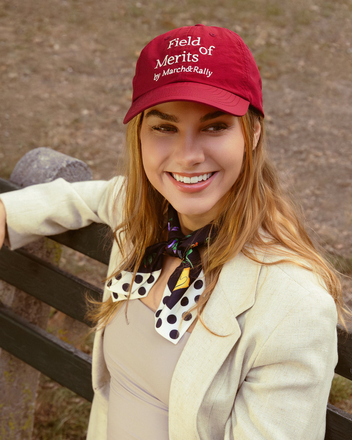 MARCH&RALLY THE STREETWEAR NYLON CAP FIELD OF MERITS