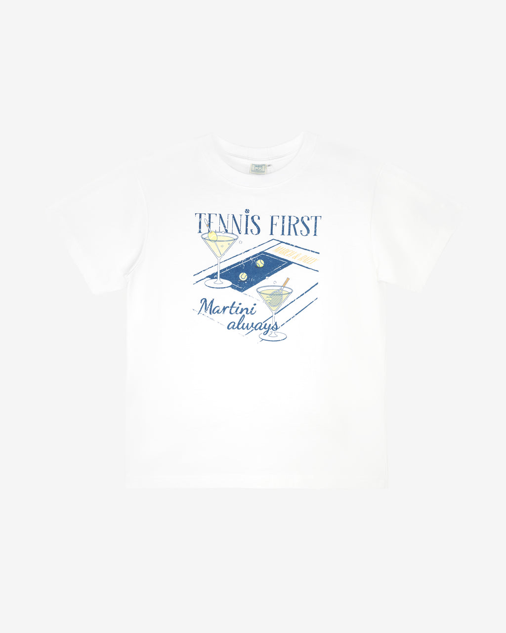 MARCH&RALLY THE CLASSIC COTTON T-SHIRT TENNIS FIRST