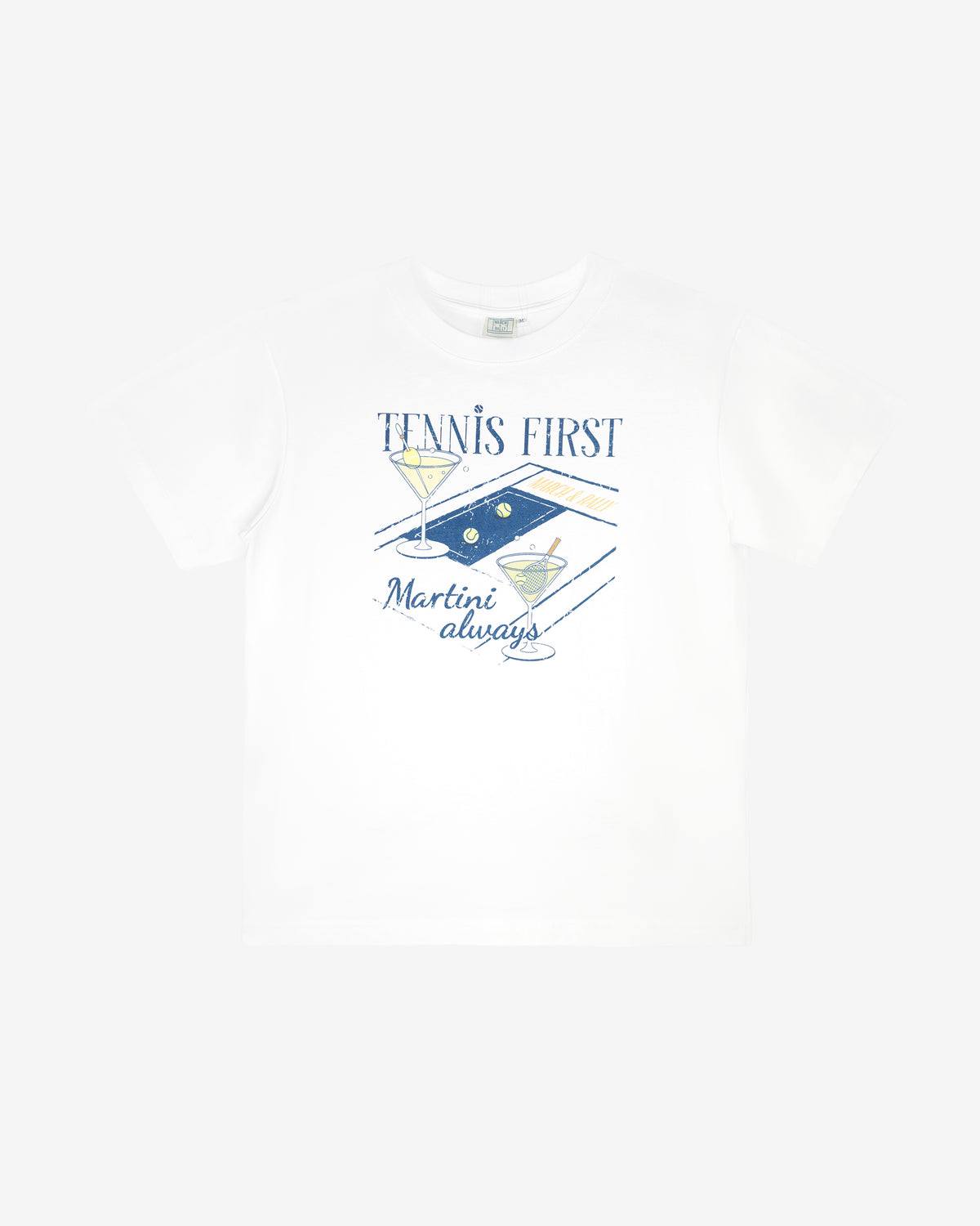 MARCH&RALLY THE CLASSIC COTTON T-SHIRT TENNIS FIRST