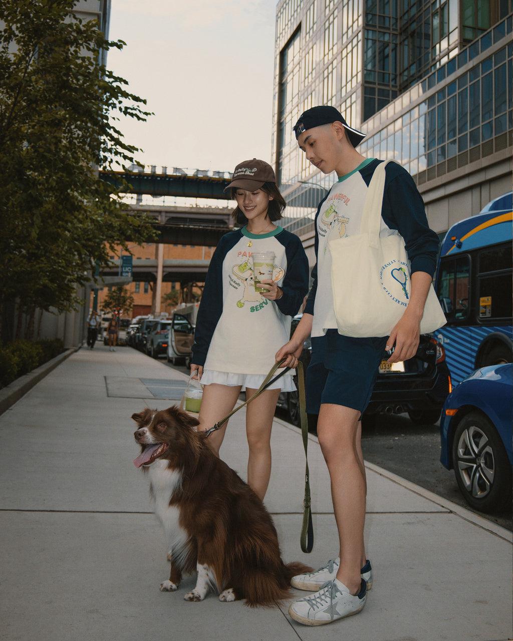 MARCH&RALLY Living THE DAILY COTTON CANVAS TOTE NYC RACKET CLUB