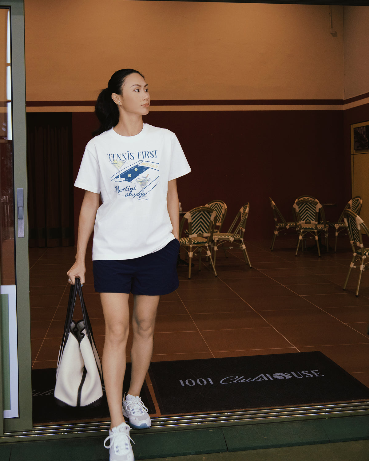 MARCH&RALLY THE CLASSIC COTTON T-SHIRT TENNIS FIRST