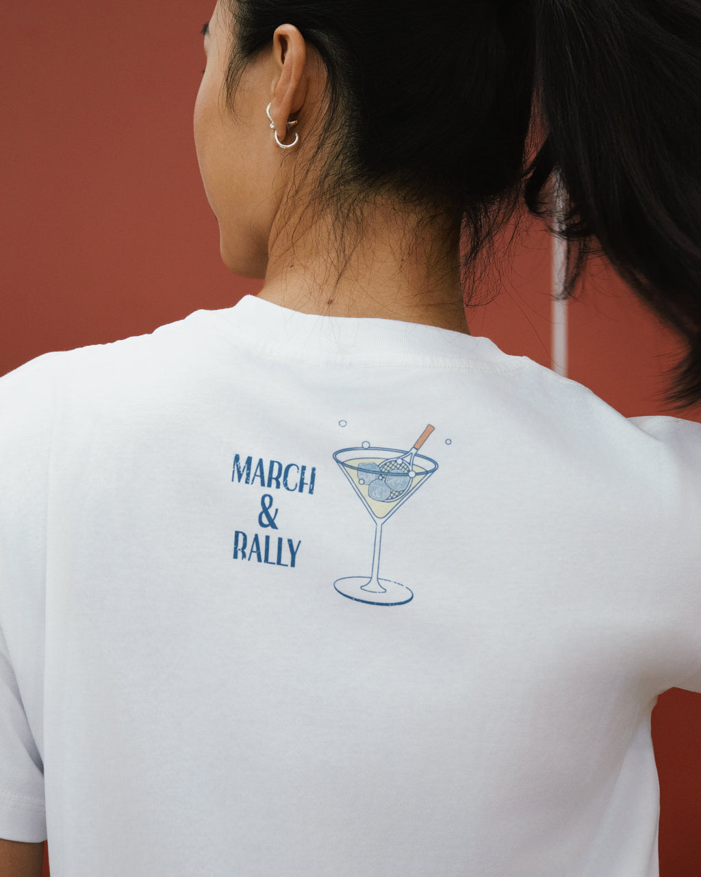 MARCH&RALLY THE CLASSIC COTTON T-SHIRT TENNIS FIRST