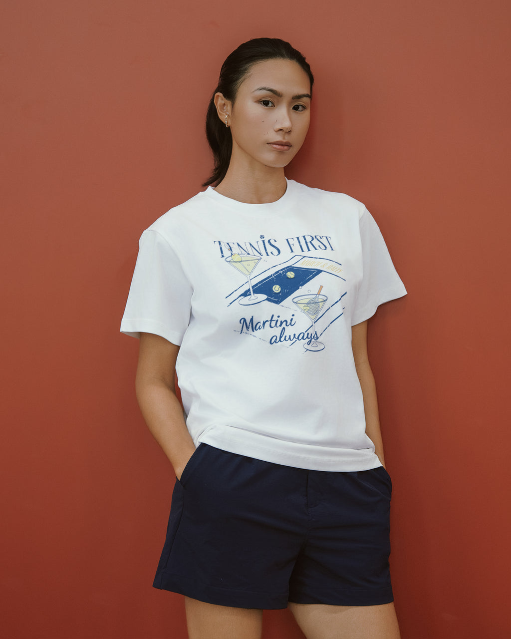 MARCH&RALLY THE CLASSIC COTTON T-SHIRT TENNIS FIRST